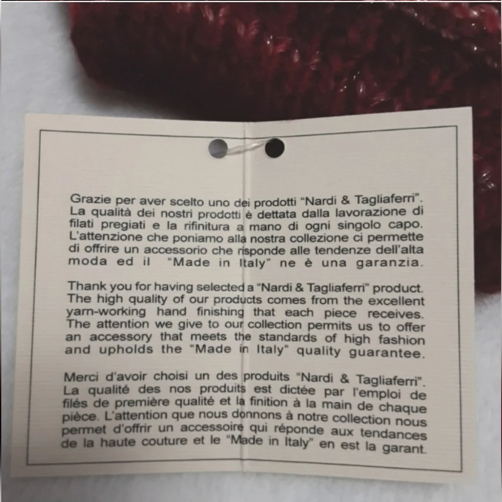 Nardi E Tagliaferri Wool Blend Toboggan